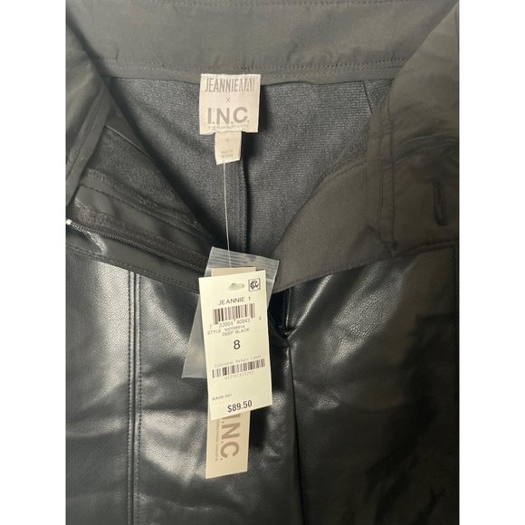 Jeannie Mai X INC Anna May Faux-Leather Bermuda Shorts - Picture 6 of 11